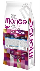 Корм Монж низкозерновой для взрослых кошек Monge Cat Bwild Low Grain Adult ANCHOVIES (анчоусы) Image 1